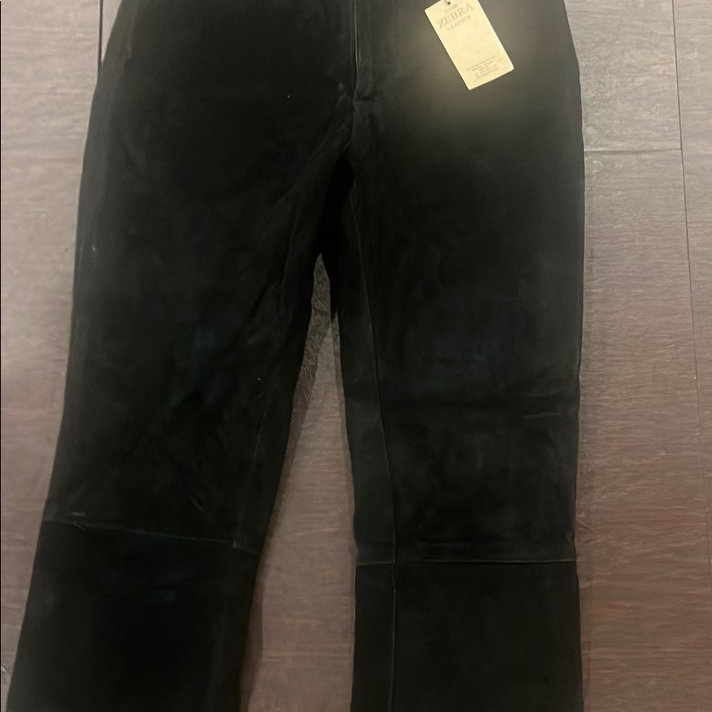 Black Suede Pants